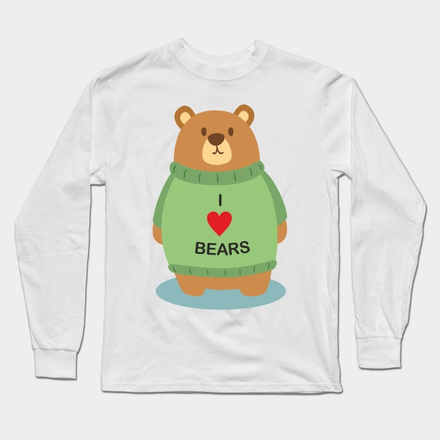 I love bears Long Sleeve T-Shirt by goatboyjr